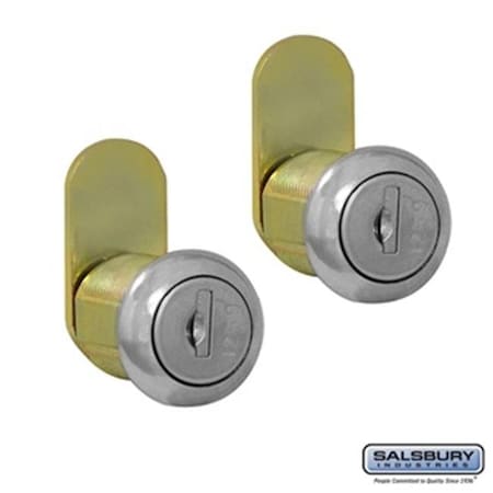 Salsbury Salsbury 4390 Lock Set - 2 Standard Replacement Locks Keyed Alike for Roadside Mailbox Mail Chest & Mail Package Drop with 2 Keys Each 4390